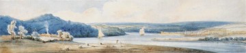 150の主題の芸術作品 Painting - エストゥの水彩風景 トーマス・ガーティン